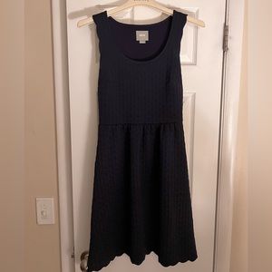 Cute and comfortable navy blue dress from Anthropology.